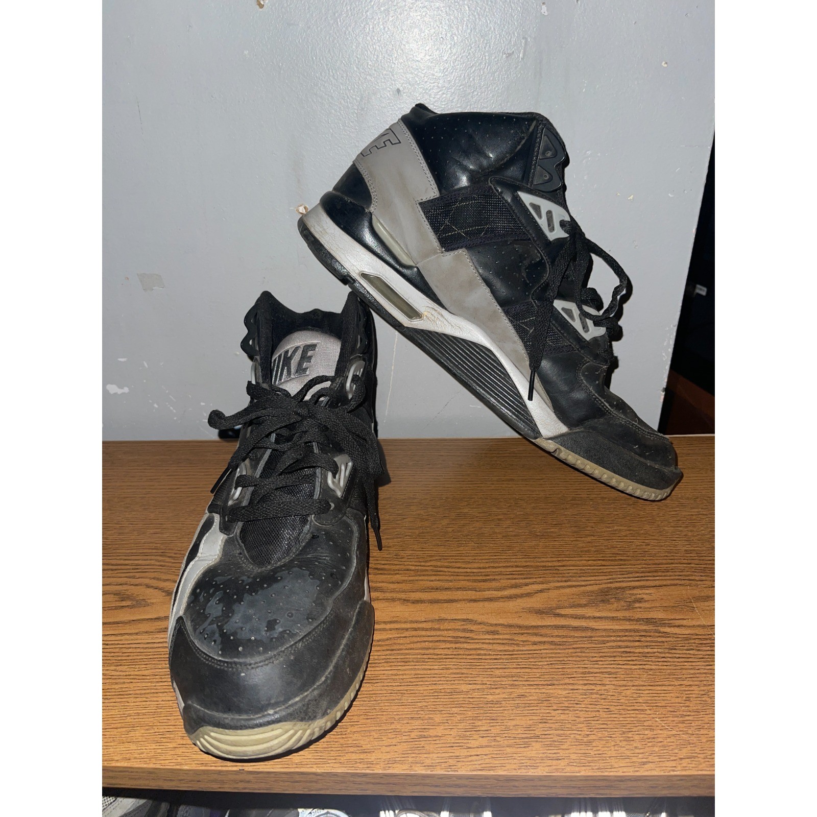 Nike Air Max Tempo Mens Basketball Shoes Black Gray Size 13