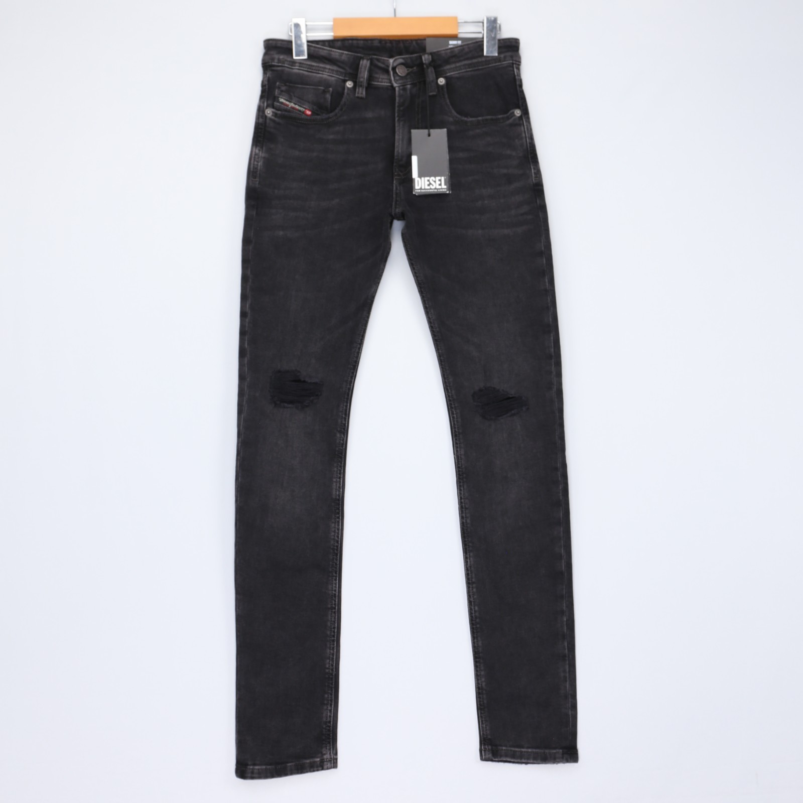 Diesel Mens Jeans 1979 Sleenker Trousers Skinny Leg Low Rise Black Size NWT