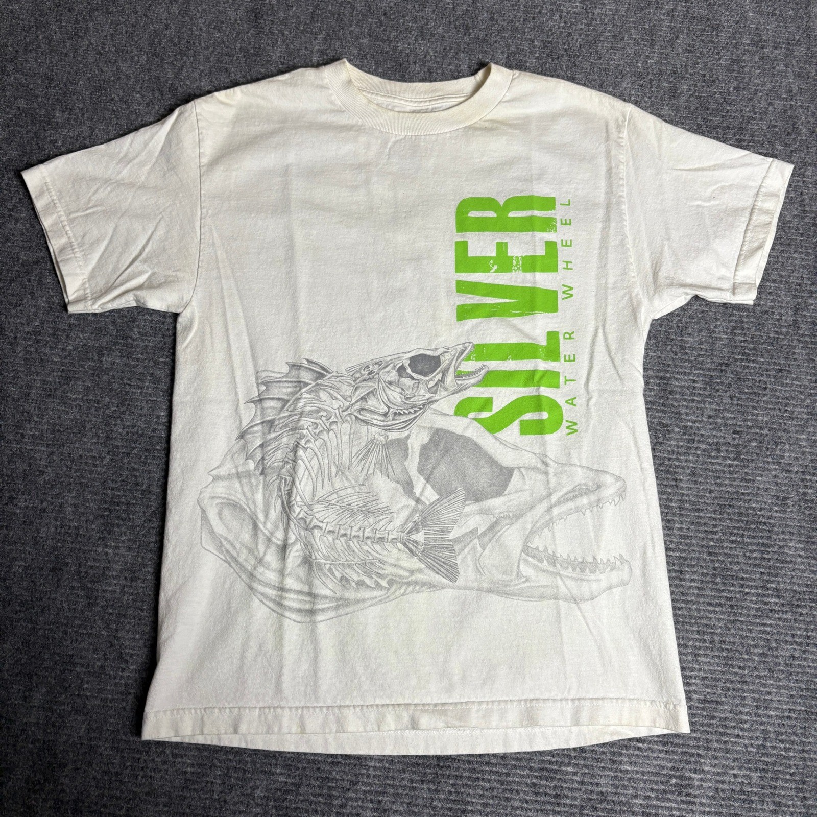 Silver Water Wheel Lac Seul Ontario Graphic T Shirt Mens Medium
