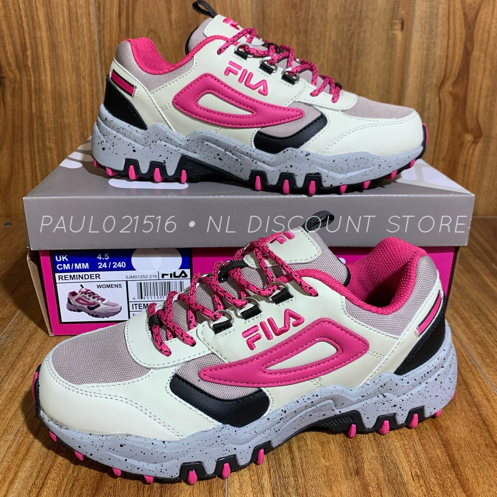 FILA Women’s Reminder Leather and Mesh Tennis Sneaker Shoes ~ Various Sizes