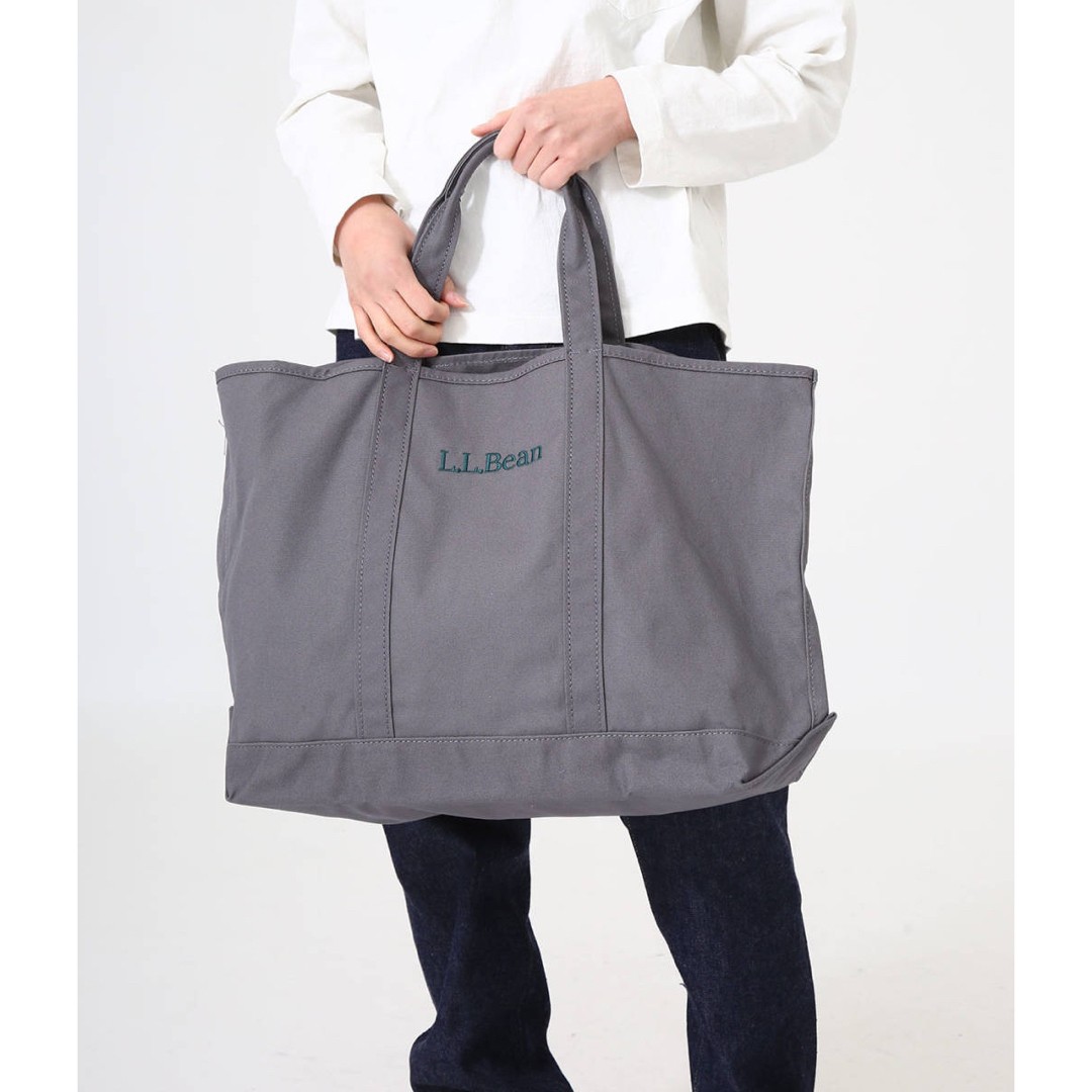 L.L.Bean Grocery Tote Bag Cotton Eco-Friendly 37x45x17cm Used