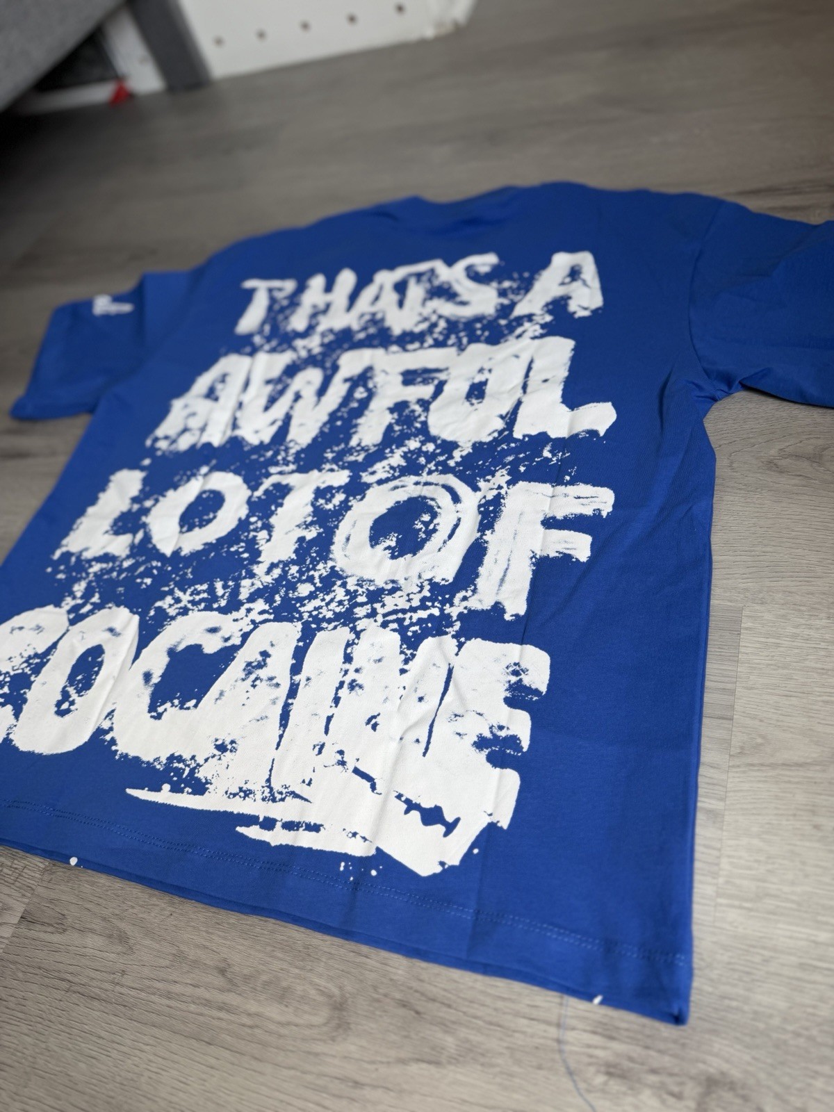 That’s’s A Awful Lot Of Cough Syrup “Razor Blade” T-Shirt – Royal Blue