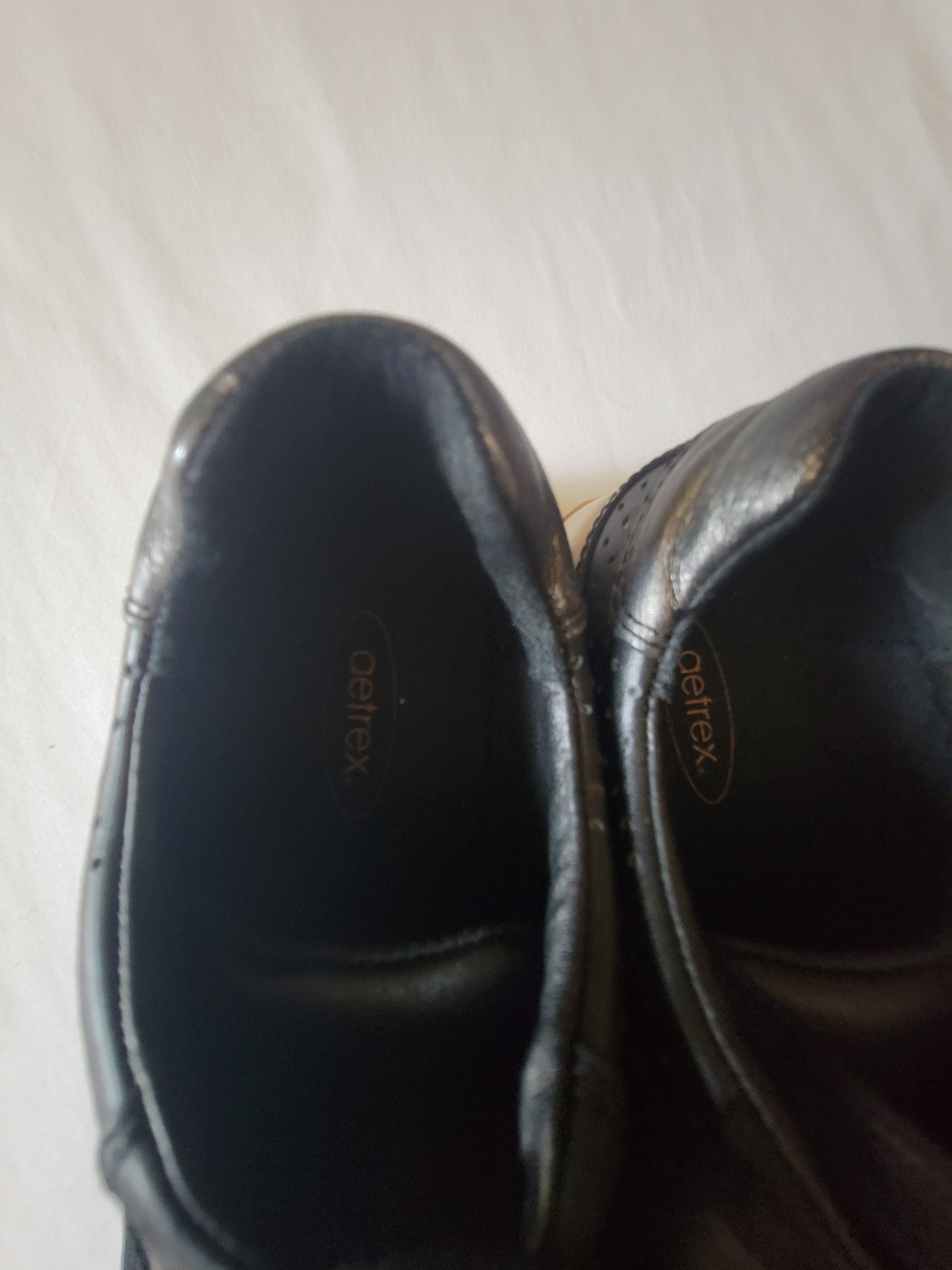 Aetrex Daphne Sneakers Leather/Suede Black Women’s Size 8