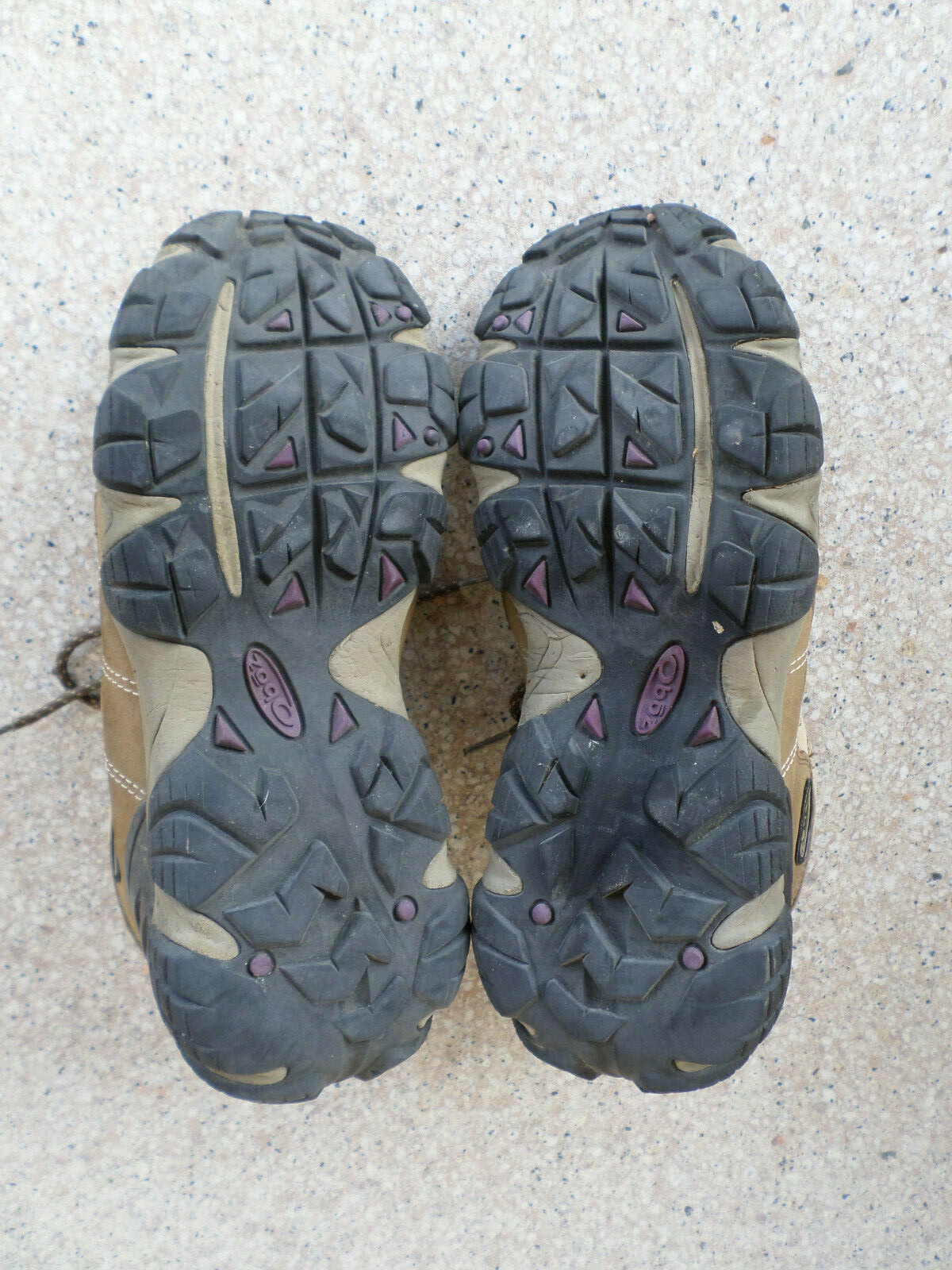 OBOZ tan mesh and brown leather, waterproof, hiking shoes. Women’s 10 (eur 41.5)
