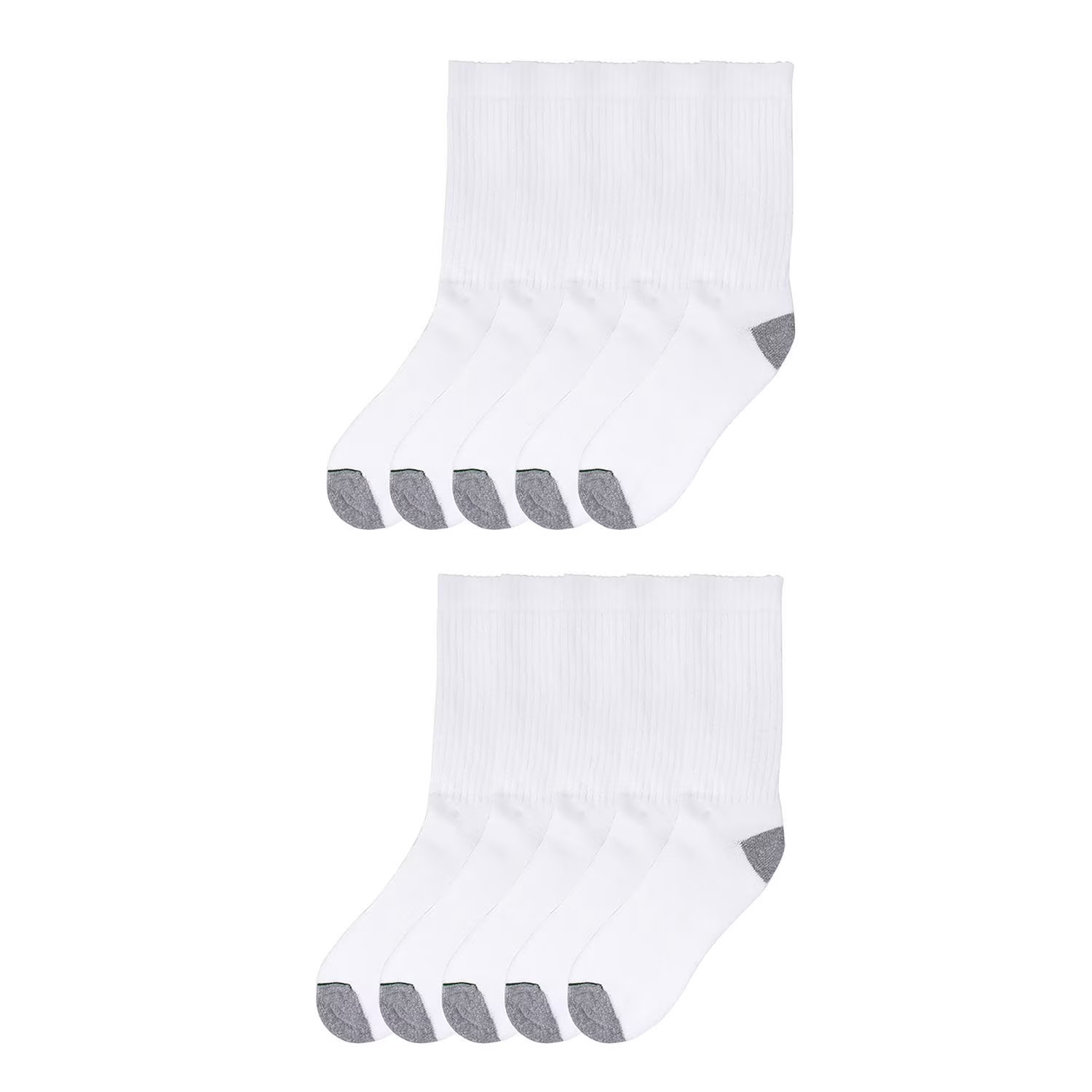 Member’s Mark Sport Crew Socks 10 Pack Athletic Comfort Cotton Blend Unisex.