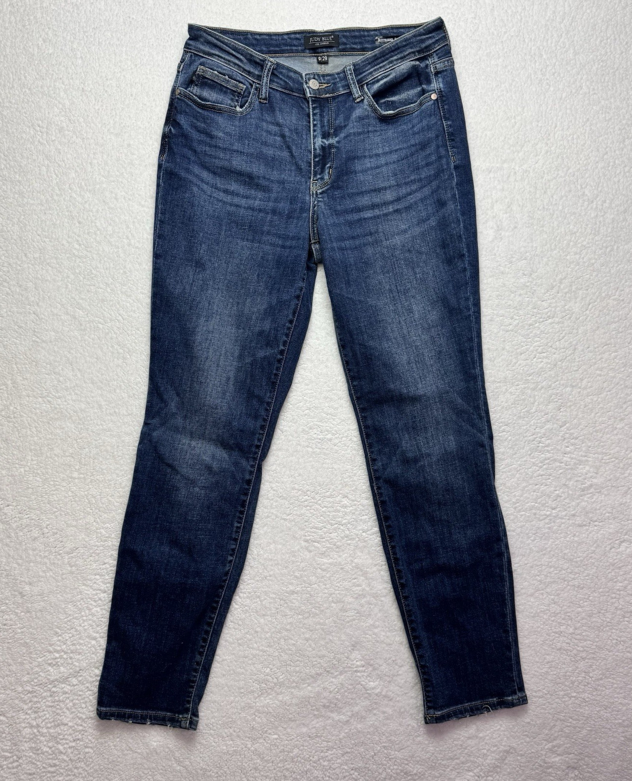 JUDY BLUE Jean Womens Size 9/29 Boyfriend Fit Mid Rise Medium Wash Stretch Denim