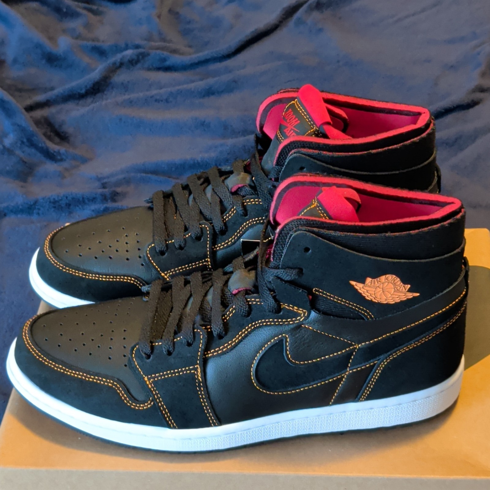 Nike Air Jordan 1 Zoom Air CMFT Mid Top Black/Chile Red/White CT0978-006 2021