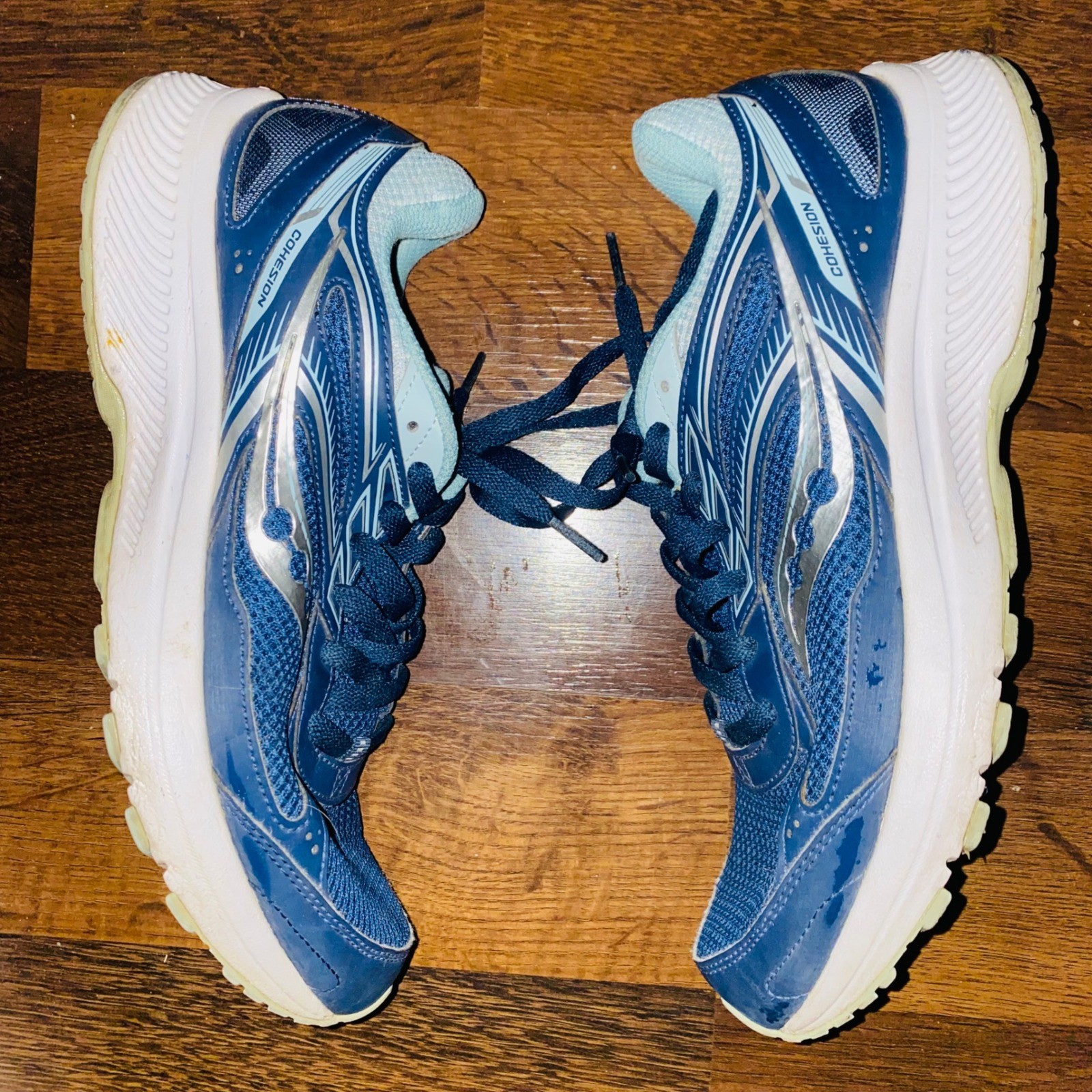Saucony Cohesion 14 Womens Running Shoes Blue Size 9 US 7 UK 40.5 EUR Sneakers