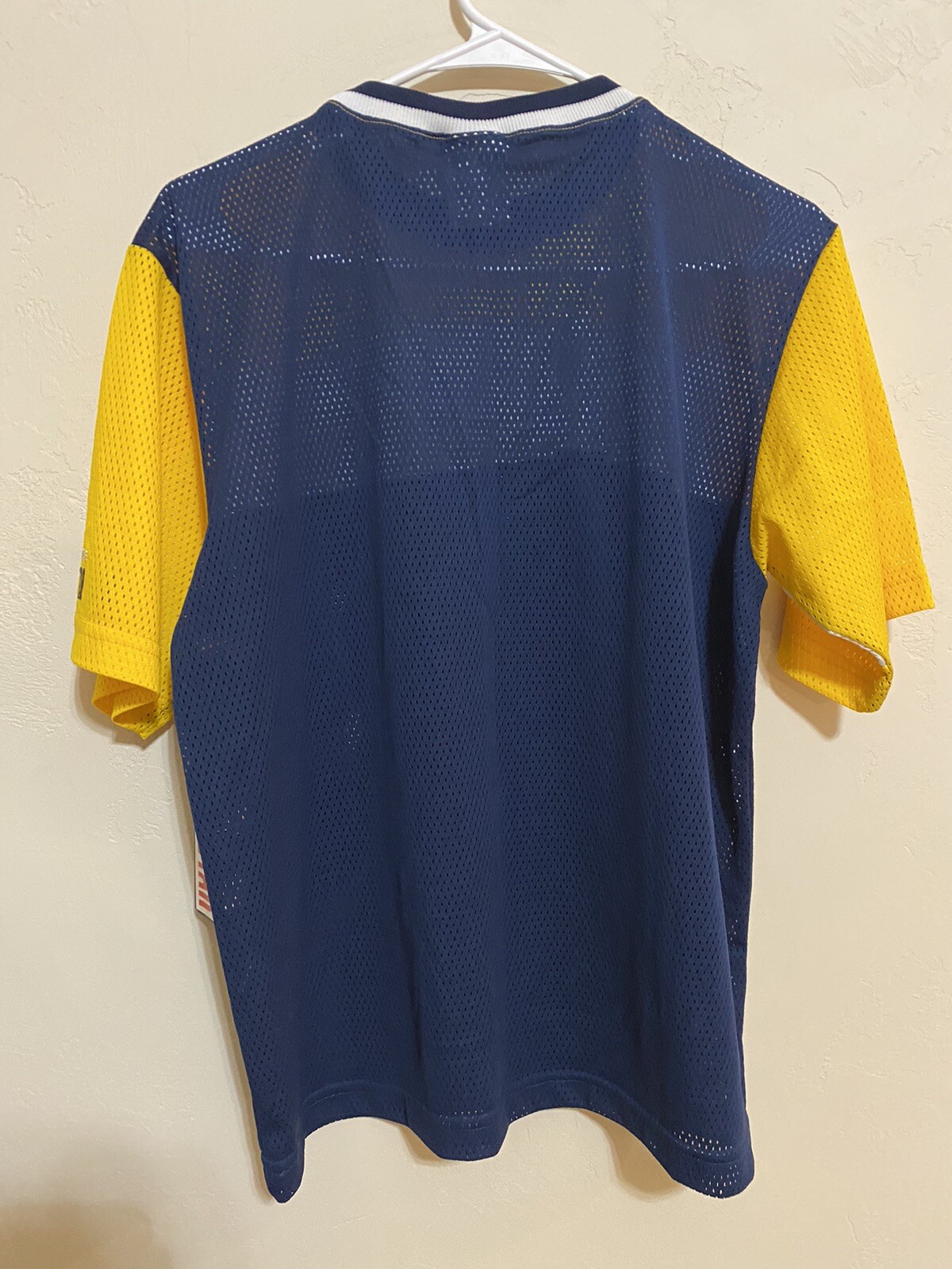 Vintage Converse All-Star Mesh Jersey Navy Yellow New with Tags *See Details*