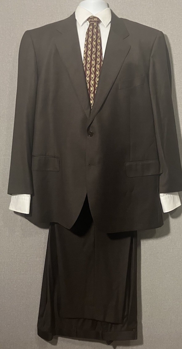 Daniel Cremieux Loro Piana 48R 42×28.5 Navy Blue Stripe Quality Suit