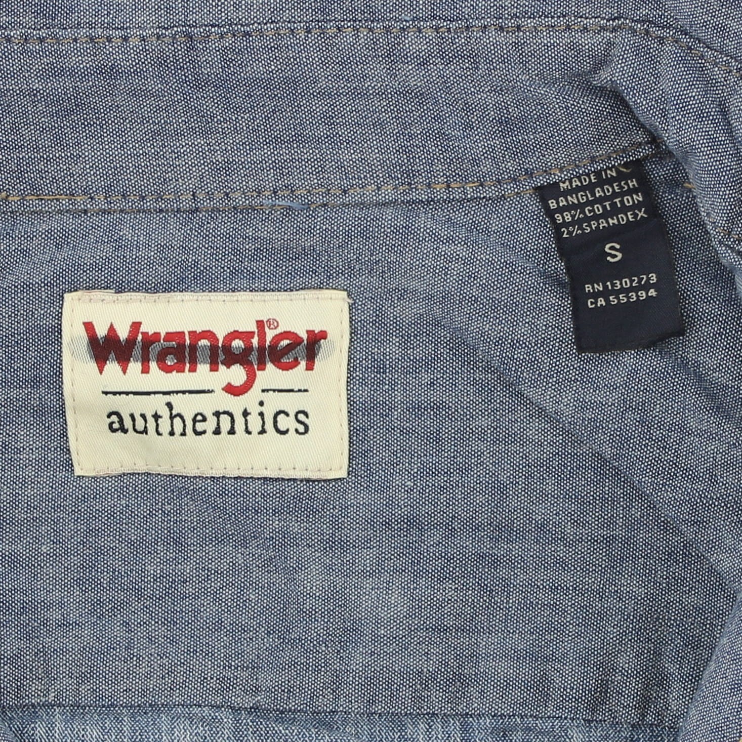 Wrangler Authentic Men’s Shirt Short Sleeve, Button-up 2-Button Down Pockets