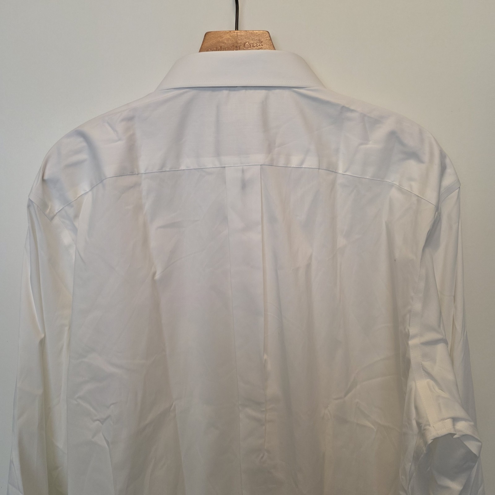 Stafford Smart Tech Poplin Dress Shirt White Mens XL 17-17.5 / 32-33 NEW NWT