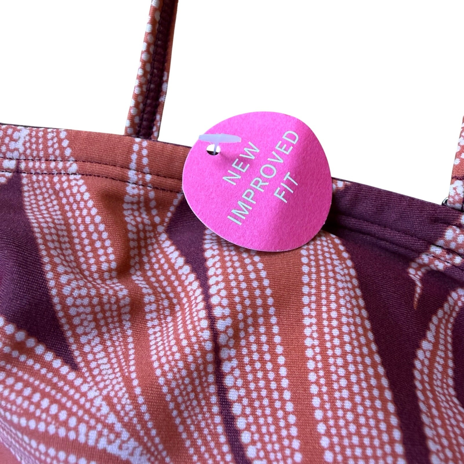 Accessorize London One Piece Tropical Palm Print Orange Pink Swimsuit Size 6