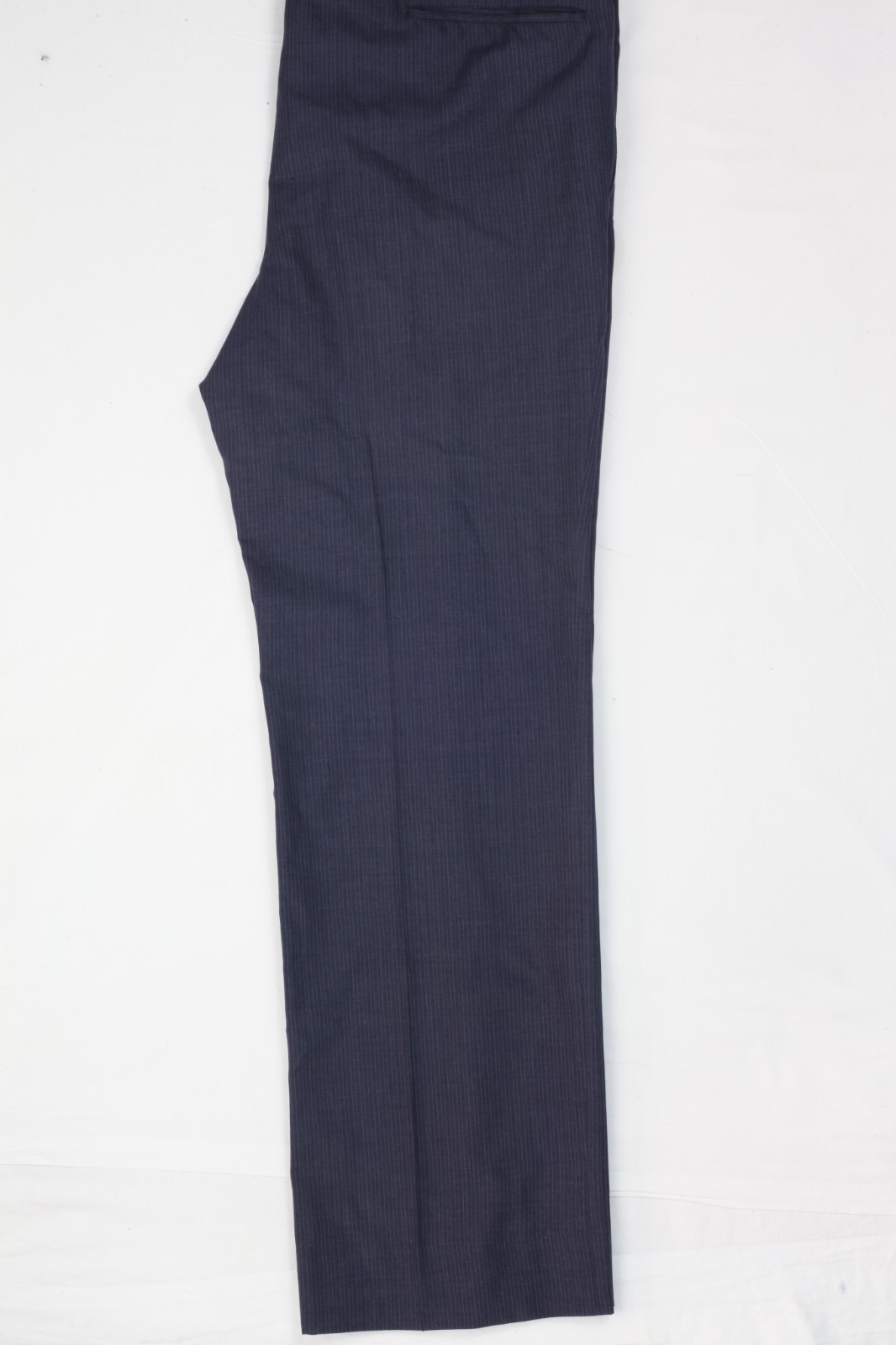 Vintage Oxxford Clothes Suit 44 38×33 Blue Striped Super Worsted Wool 1980s