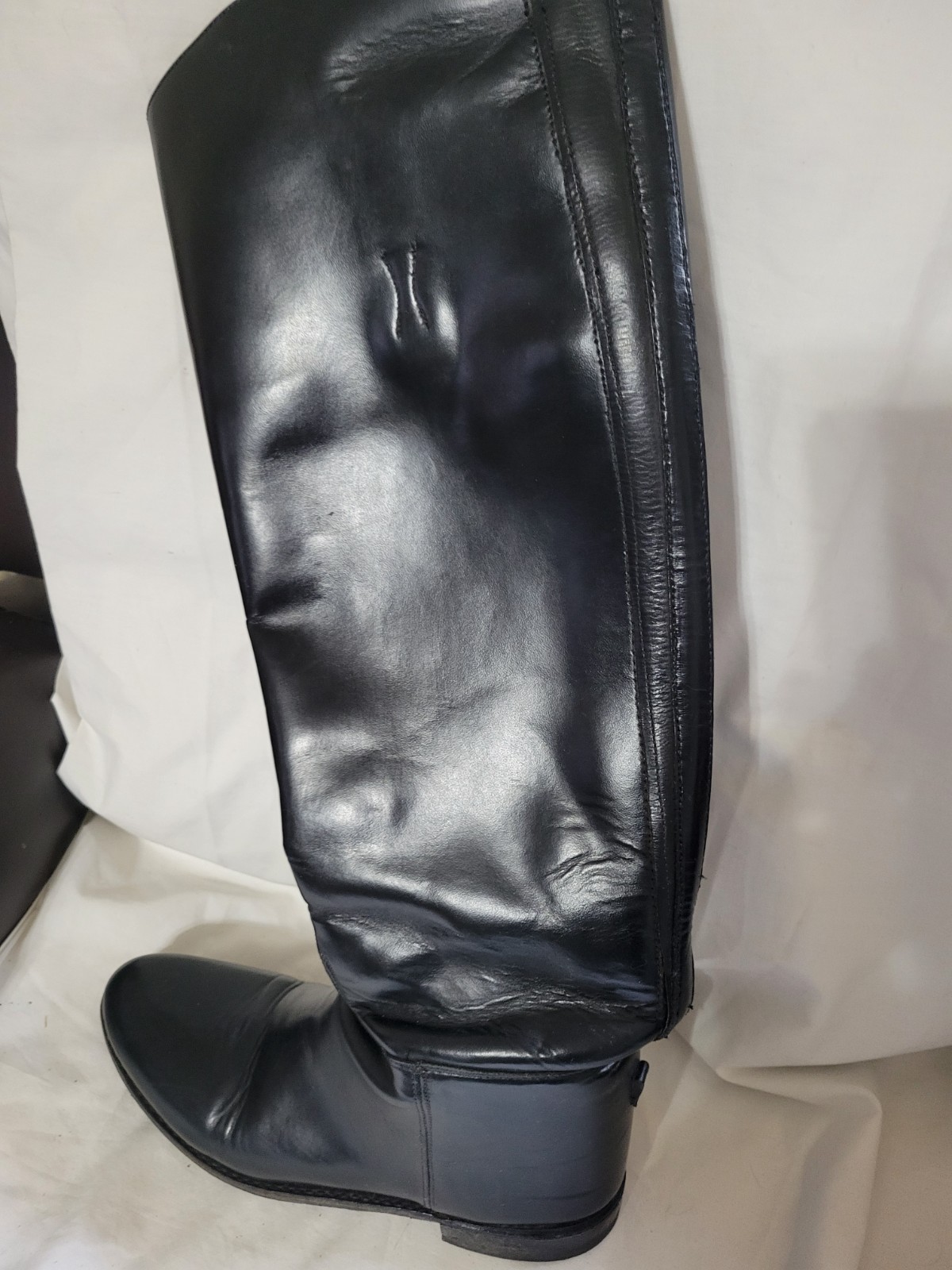 EFFINGHAM Bond Co. Size 8.5 100L Black Leather Equestrian Riding Boots USA MADE