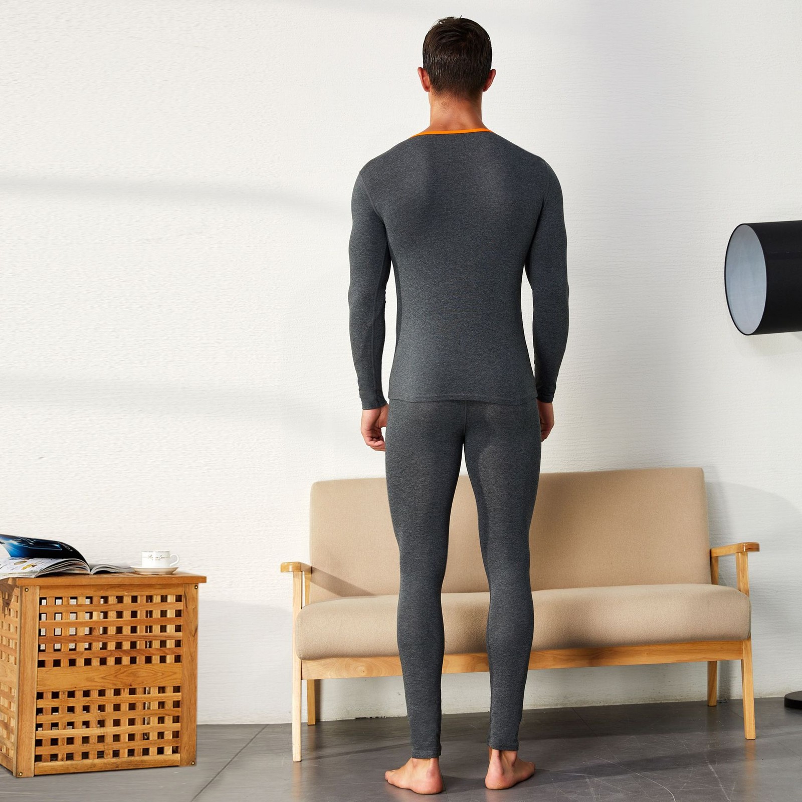 Men’s Thin Thermal Long Johns Set -Base Layer Underwear Pants, Casual Wear