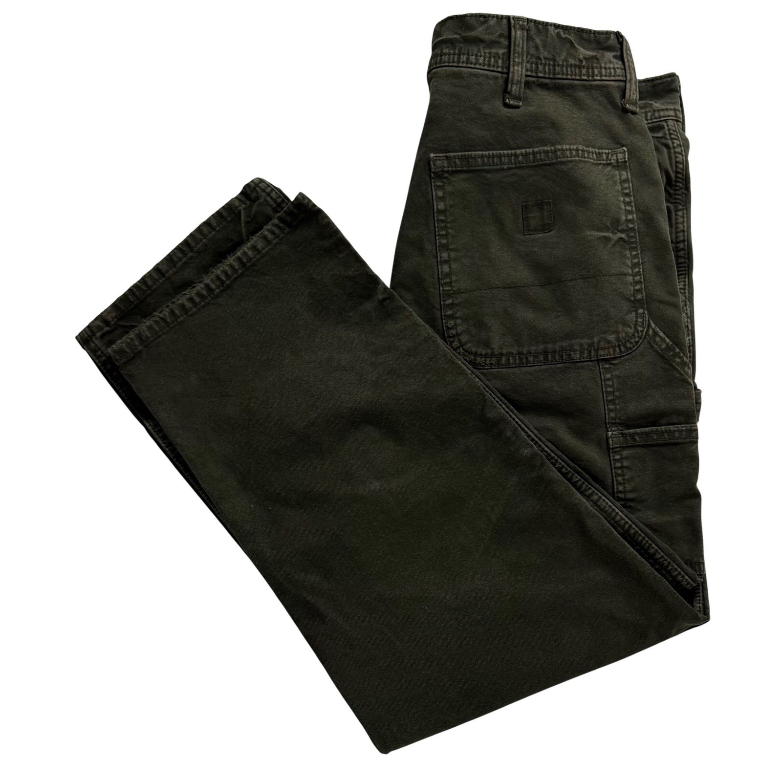 American Eagle Flex Carpenter Pants Mens 29×27 Olive Green Double Knee Utility