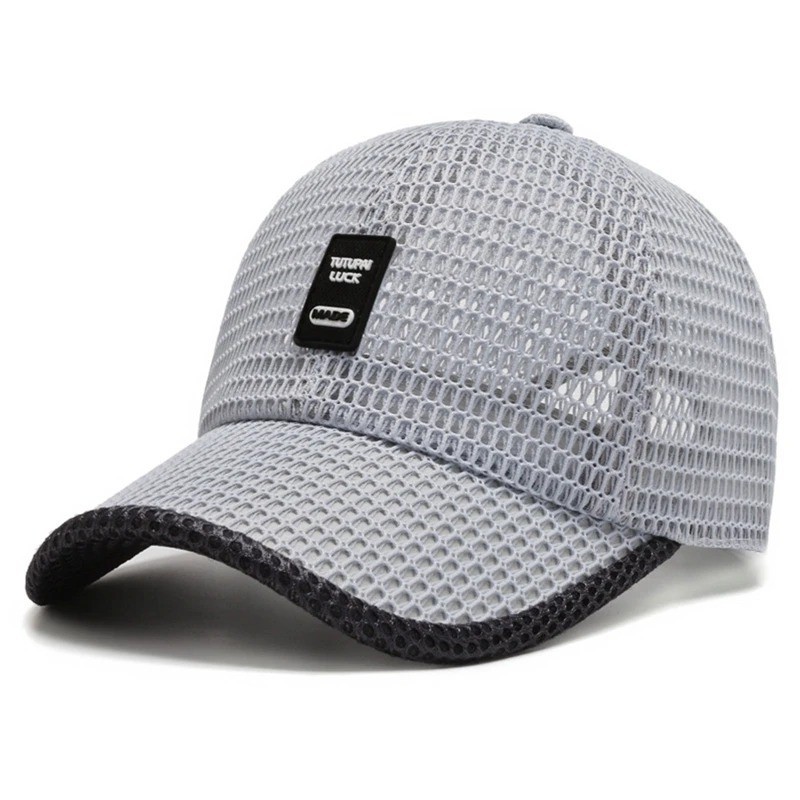 Men’s Breathable Mesh Baseball Cap Summer Outdoor Hat Trucker Cap Gym Fun Gift
