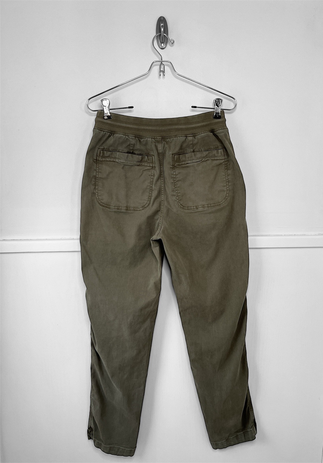 Faherty Traveler Womens Pull-On Drawstring Cargo Pants Dark Olive XS Outdoor