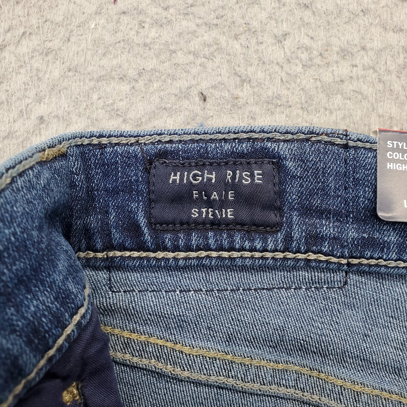 Lucky Brand Flare Stevie Jeans Womens 14/32 Blue Denim 2 Way Stretch High Rise