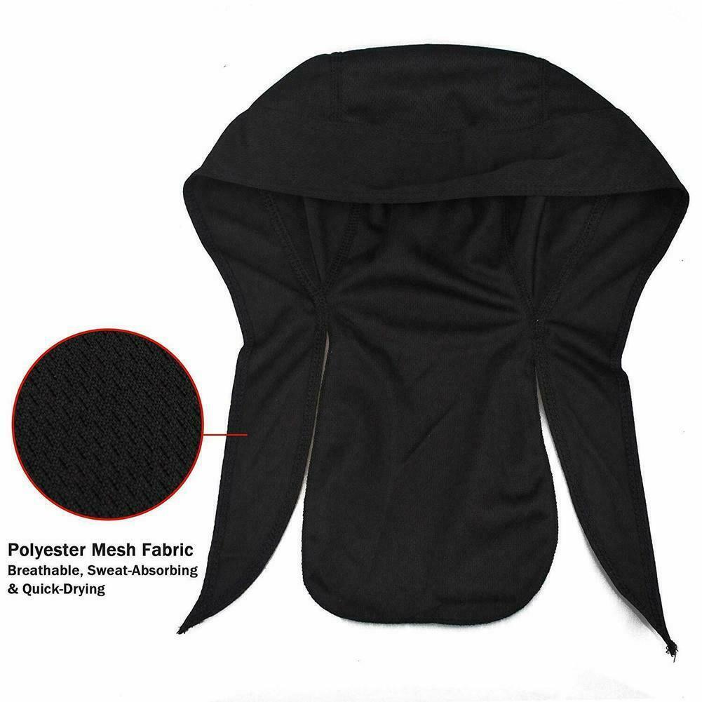 Sweat Wicking Doo Rag Cooling Dew Rag Helmet Liner Head Wrap Bandana Skull Caps