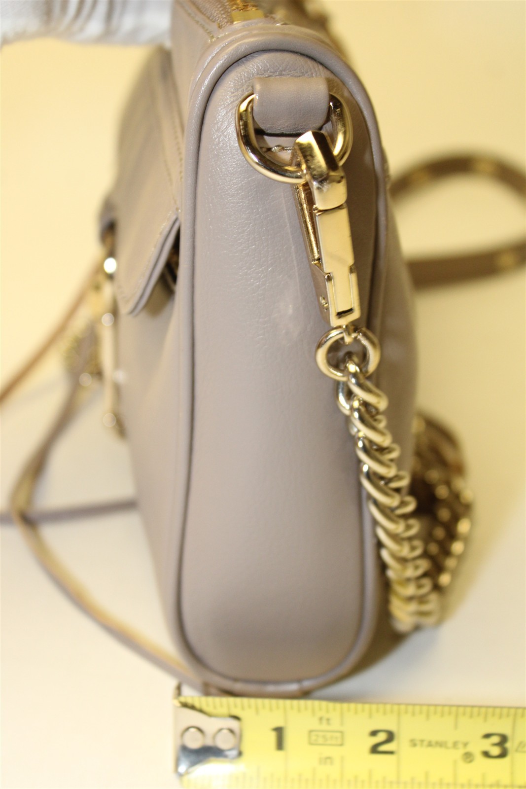 Rebecca Minkoff Mini MAC Convertible Crossbody Bag Leather Shoulder Satchel
