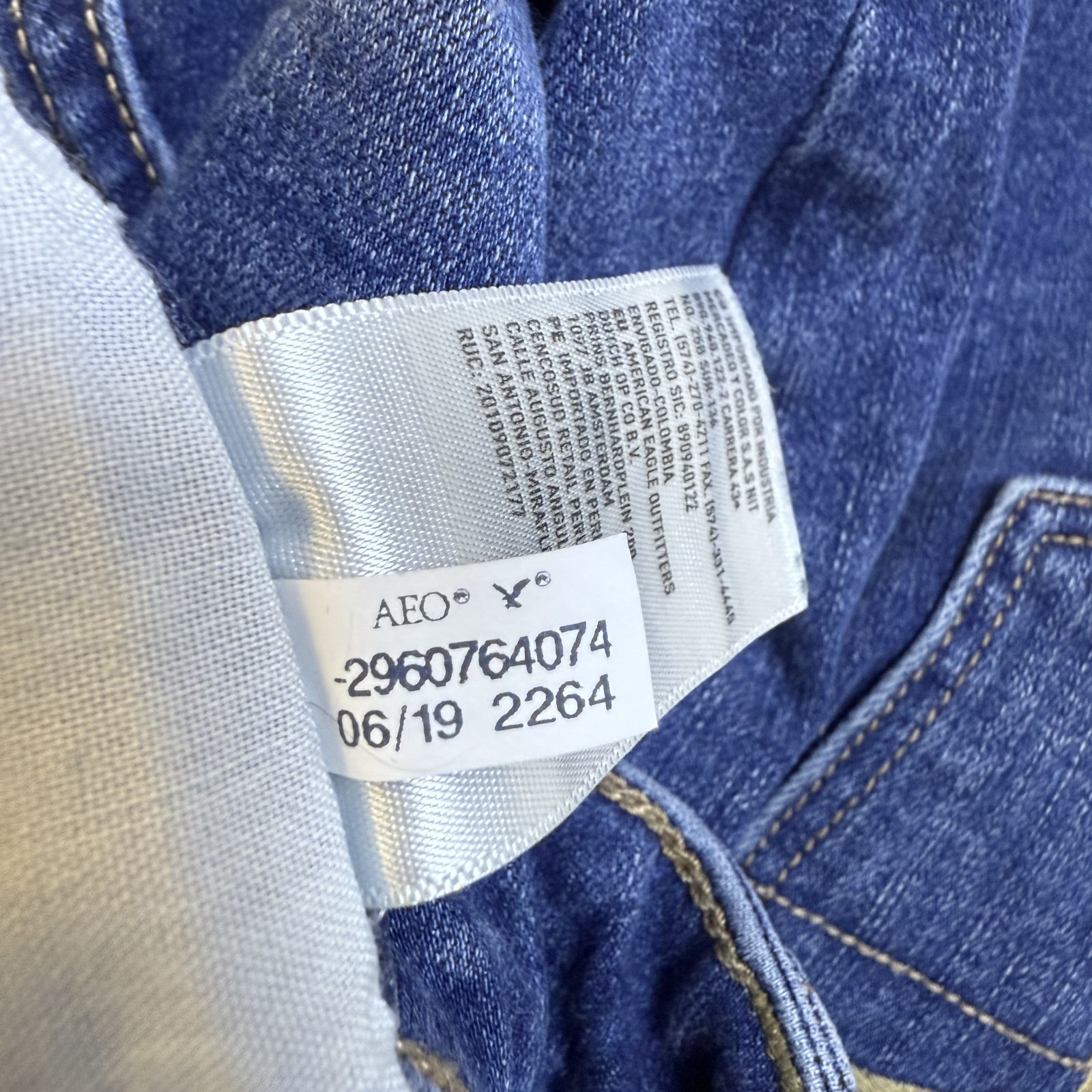 American Eagle Jeans Women Sz 6 Super HiRise Jegging Next Level Stretch Med Wash