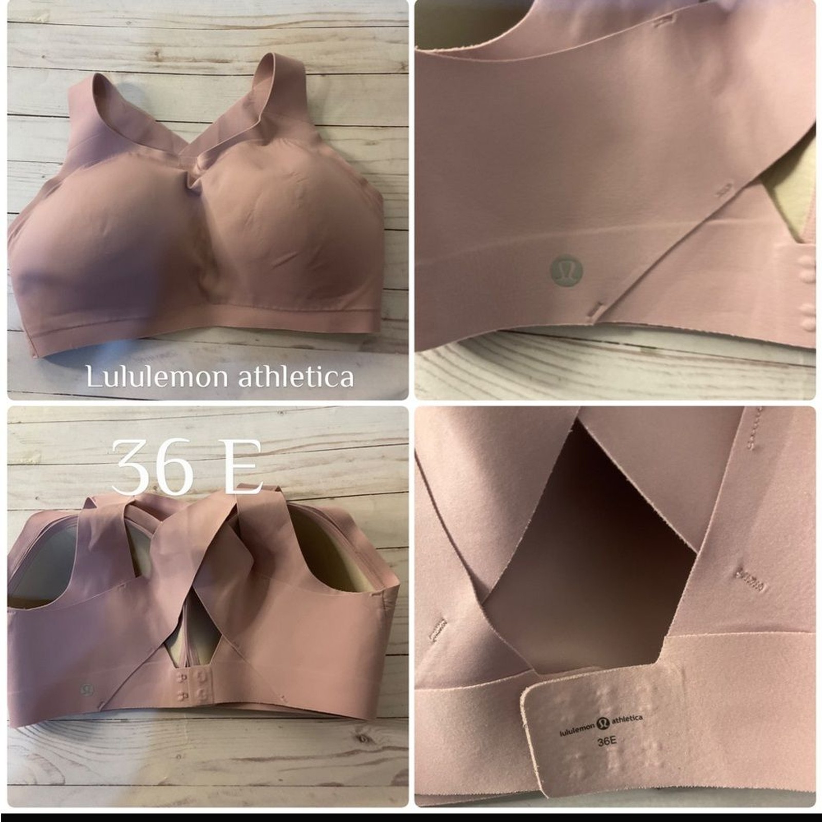 Lululemon Athletica Black and Purple Seamless Bra