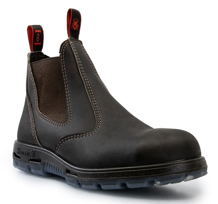 Redback Easy Escape Oil Kip USBOK Elastic Sided Steel Toe Leather Safety Boots