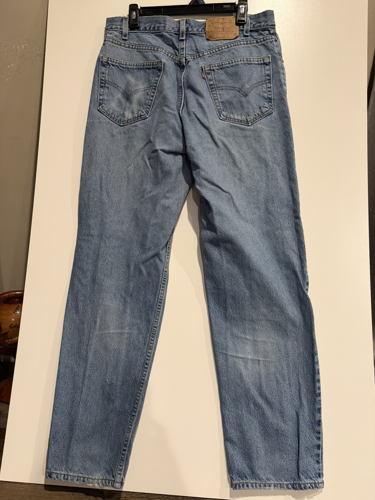 Levi’s 550 Relaxed Fit Straight Blue Denim Jeans Rugged Mens Sz 34 x 32