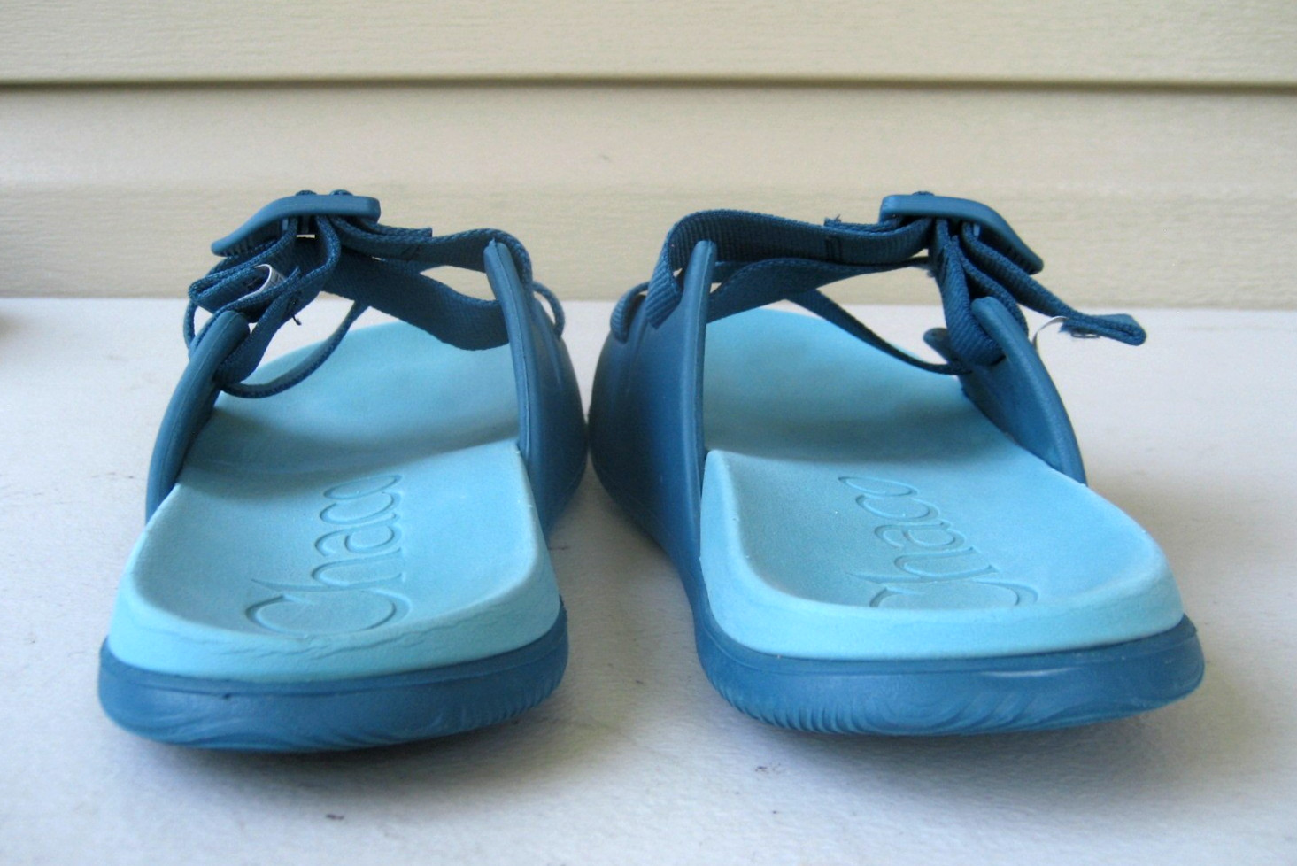 Chaco Chillos Womens Size 8 Blue Comfort Slides Sandals Water Sporty EXCELLENT