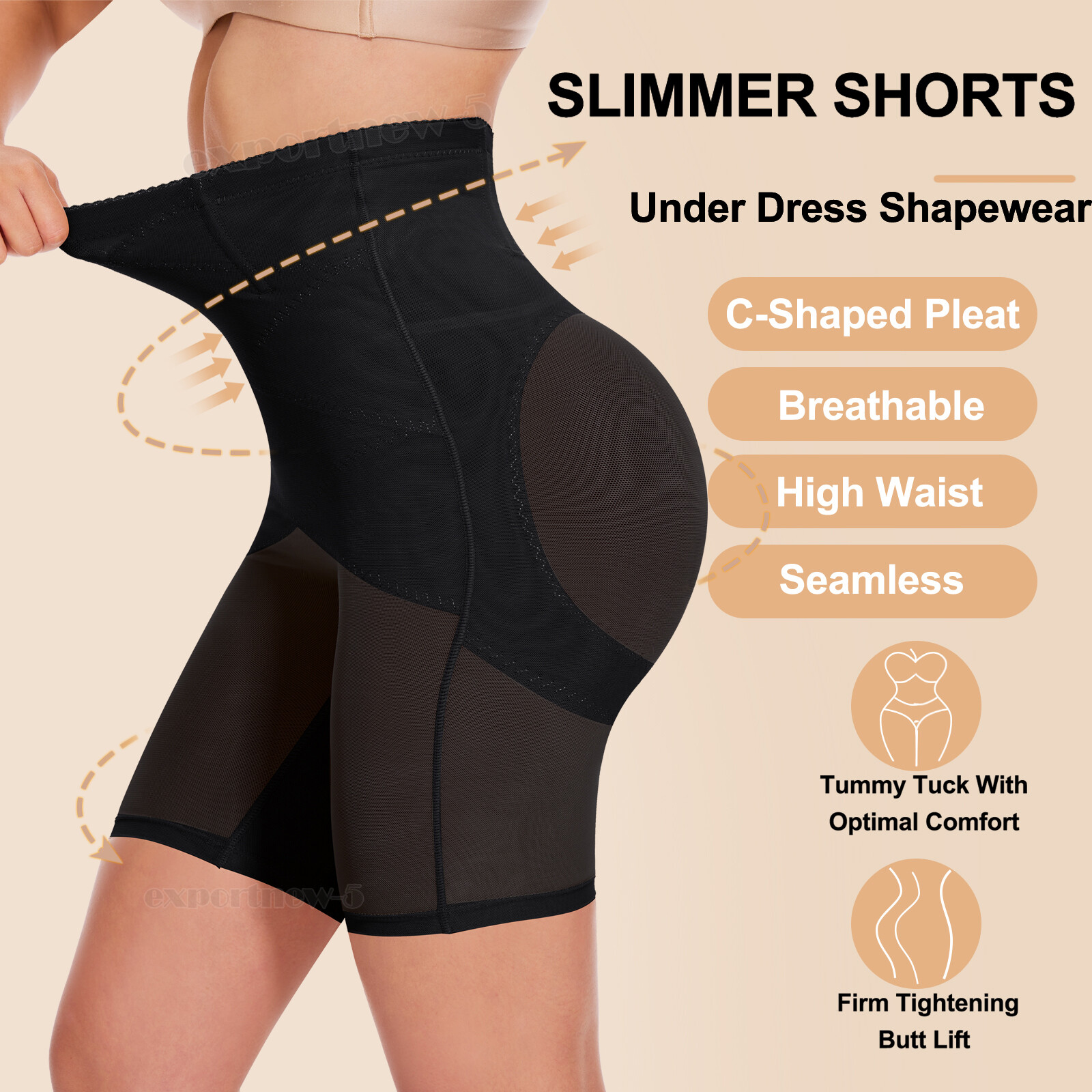 Tummy Control High Waist Shorts Girdle Pants Body Shaper Thigh Slimmer Shapewear