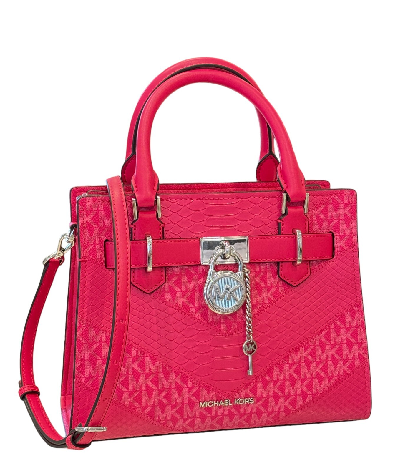 MICHAEL KORS HAMILTON SMALL TOP ZIP SATCHEL SHOULDER CROSSBODY BAG