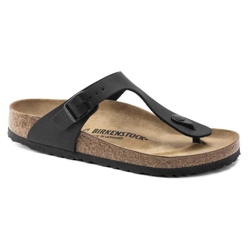 Birkenstock Unisex Gizeh Birko-Flor, Black [43691], NEW