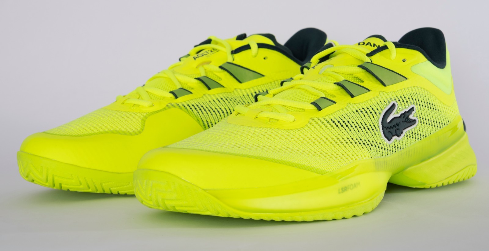 Lacoste AG-LT23 Ultra MC Men’s Size 12 Yellow Tennis Court Shoes 745SMA01482T7 N