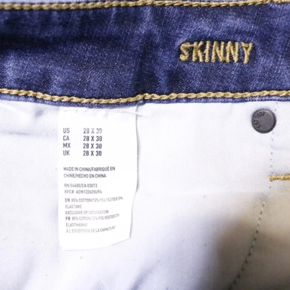American Eagle Blue Skinny Jeans Men’s 28 x 30