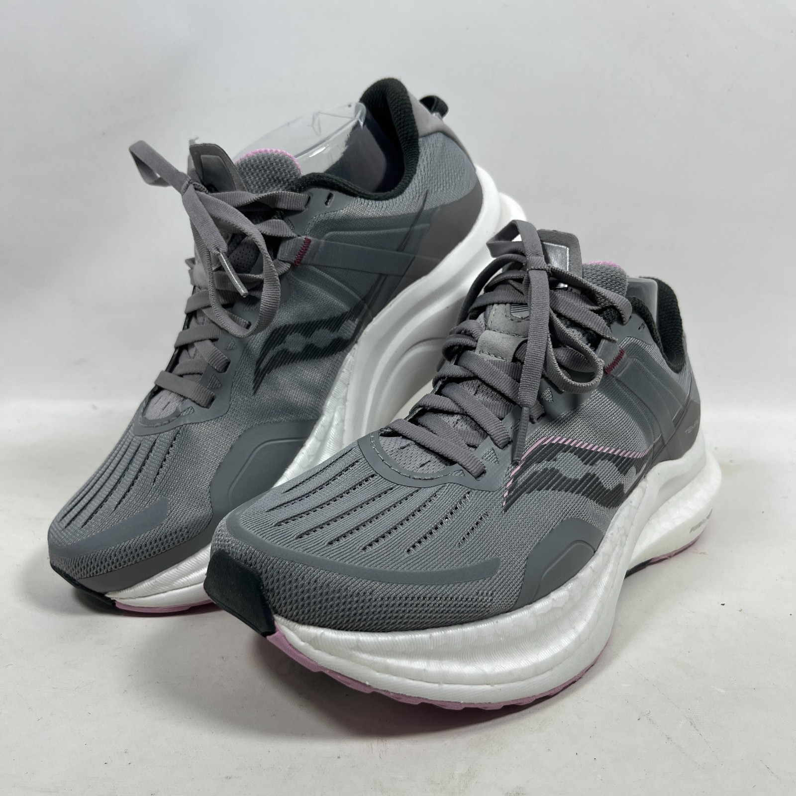 SAUCONY Sneakers Womens 8.5 W Tempus Wide Running Alloy Quartz S10721-15 Gray