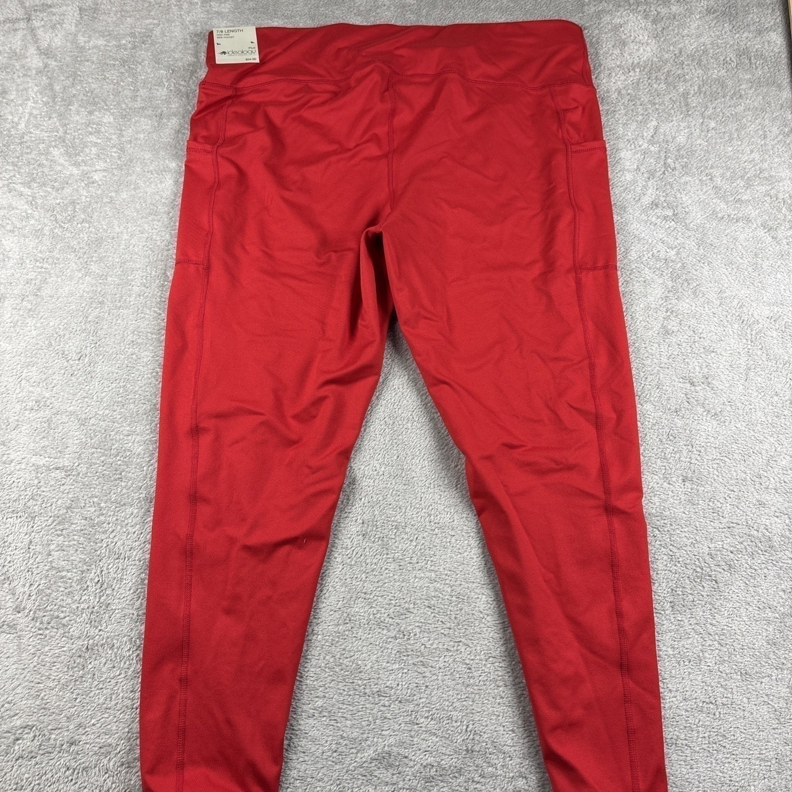 Ideology Leggings Workout Pants Women’s Seamless Stretch Red Active Size 2X New