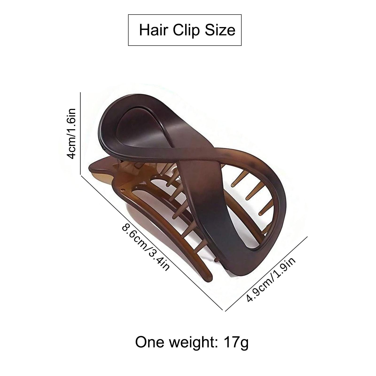 2PCS French Concord Flat Hair Clips for 1 Count (Pack of 2), Multicolor-5