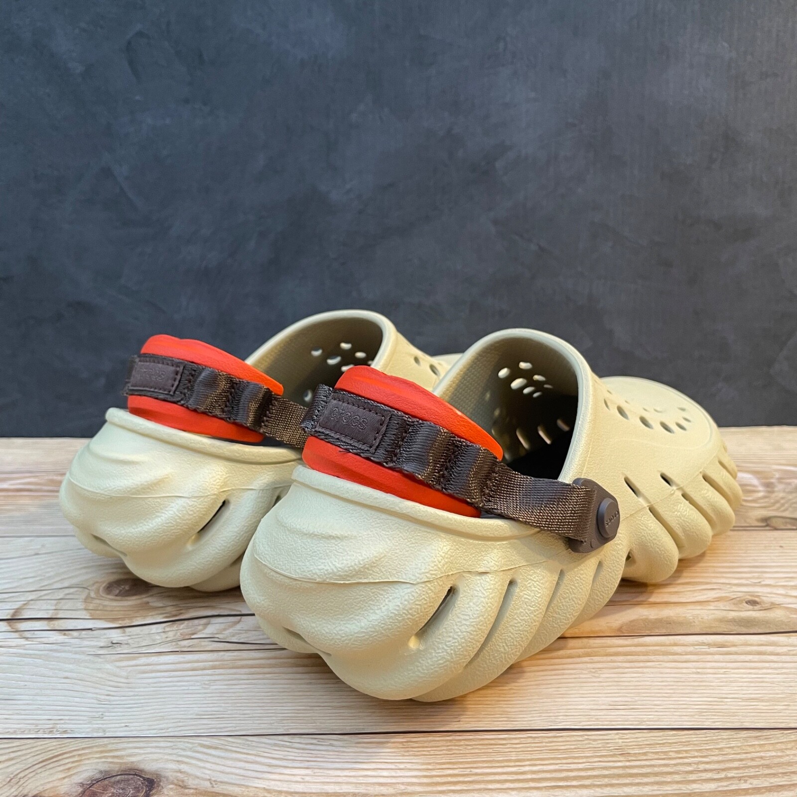 Crocs Echo Clog Beige/Brown/Orange Select-a-Size