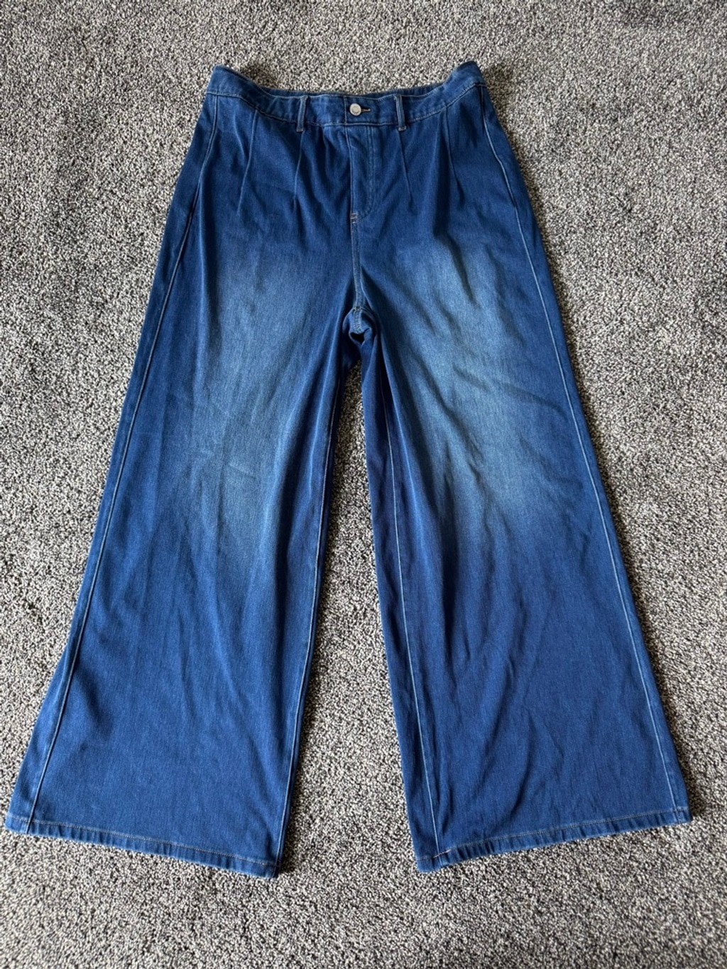 Halara Flex™ High Waisted Tummy Control Wide Leg Casual Jeans with Pockets SZ XL