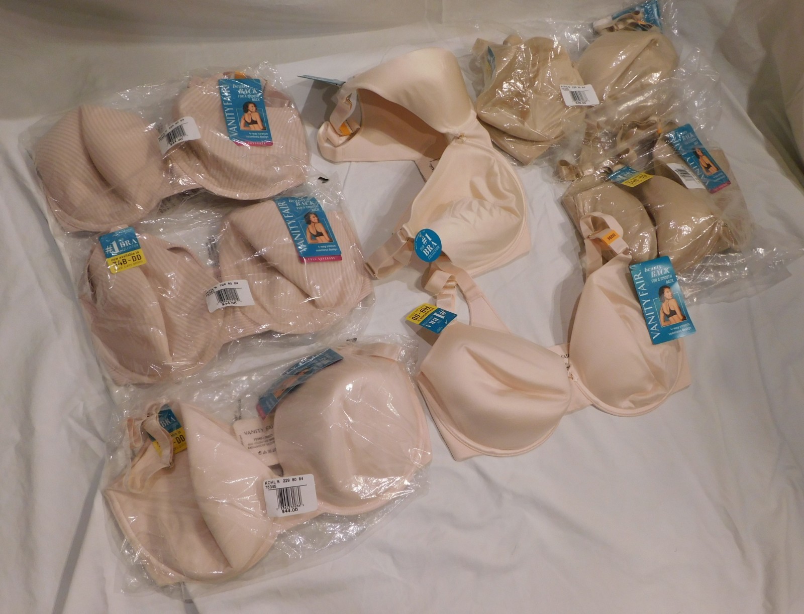 7 Vanity Fair Beauty Back Full Coverage Bra 36DD 75345 – New – READ DETAILS