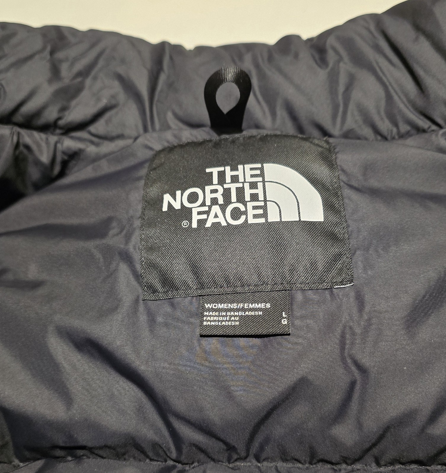 The North Face 1996 Retro Nuptse 700 Down Puffer Jacket Women Large Hidden Hood