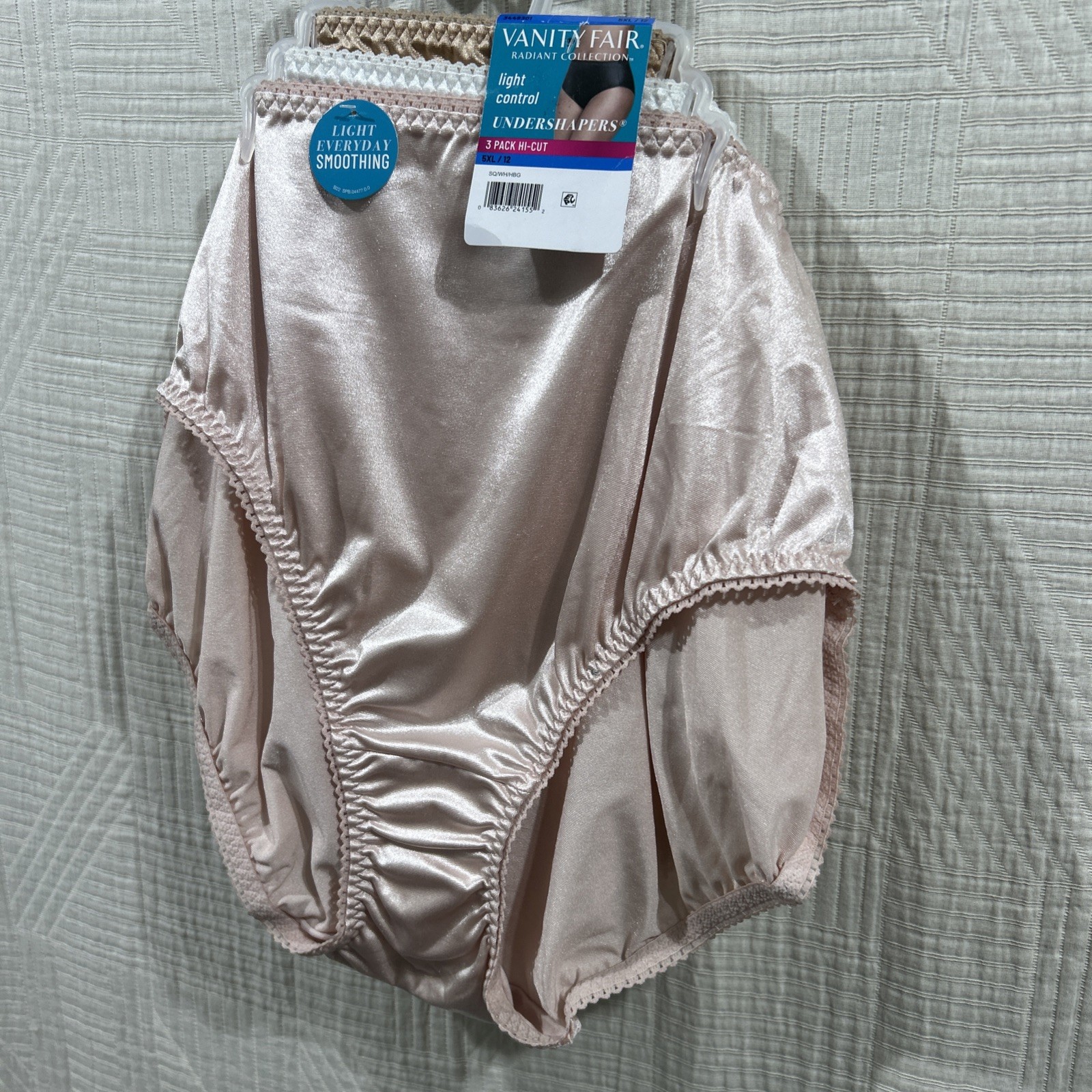 Vanity Fair 3 Pack Hi-Cut Light Control Undershapers Panties NEW 5X/12