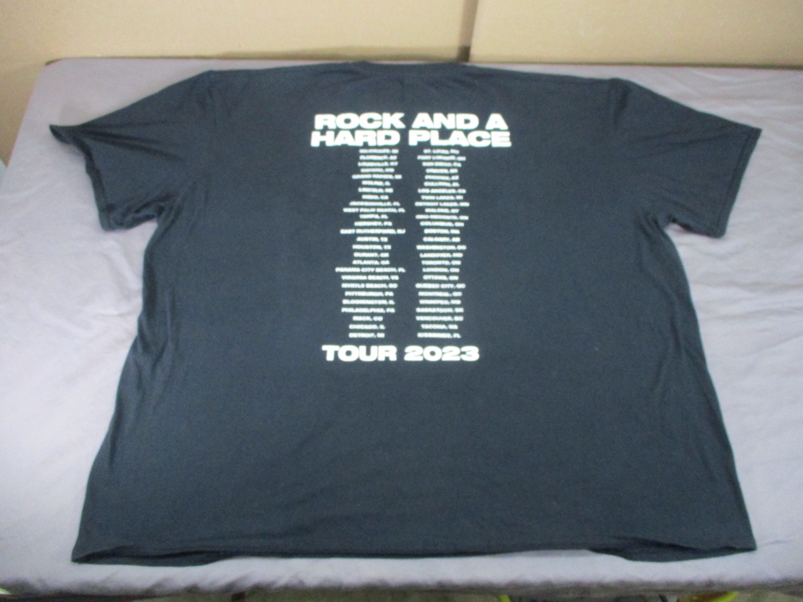 Bailey Zimmerman Rock and a Hard Place 2023 Tour Shirt 3XL Black (B)
