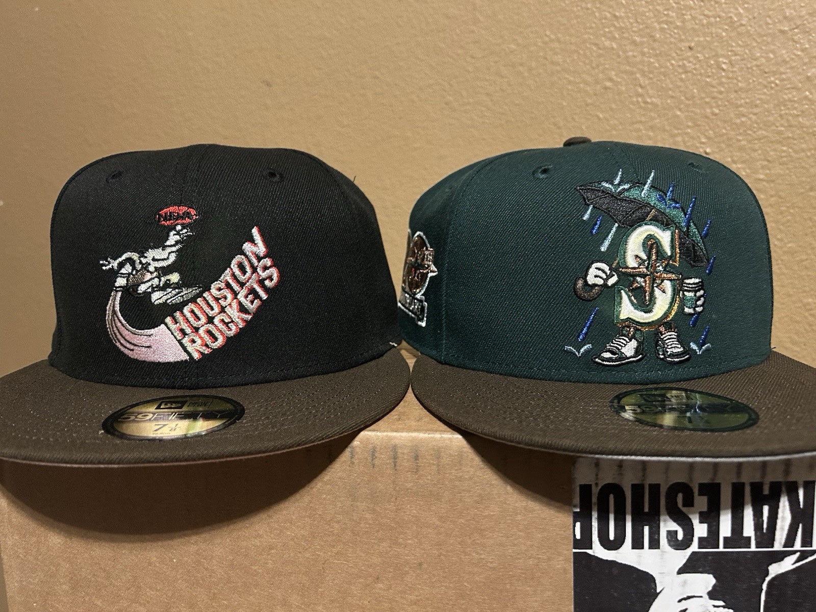 Houston Rockets 🔥 Throwback Mascot New Era *Rare* 59Fifty Sz. 7 1/8