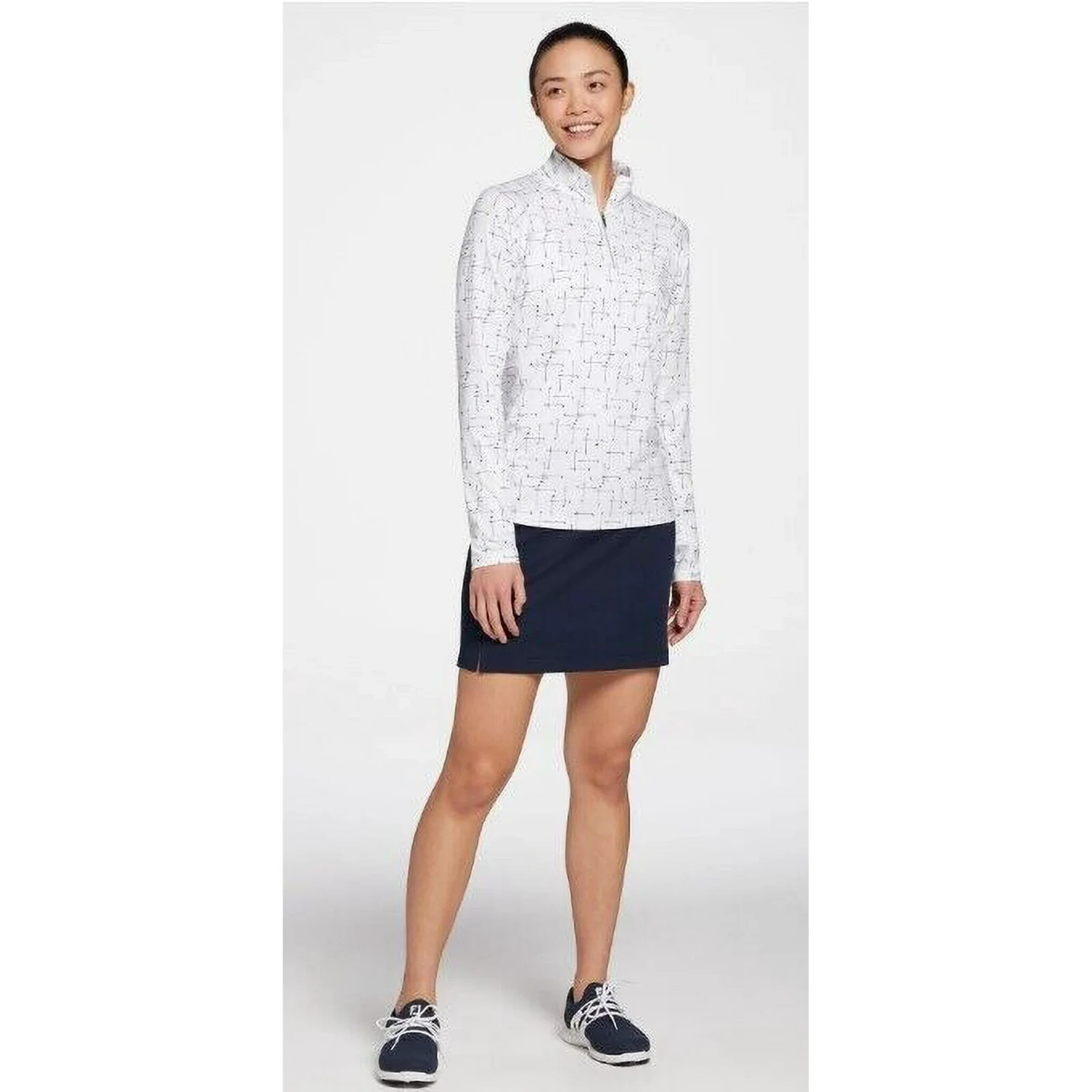 Lady Hagen Women’s 16″ Perforated Skort Dark Blue – All Sizes