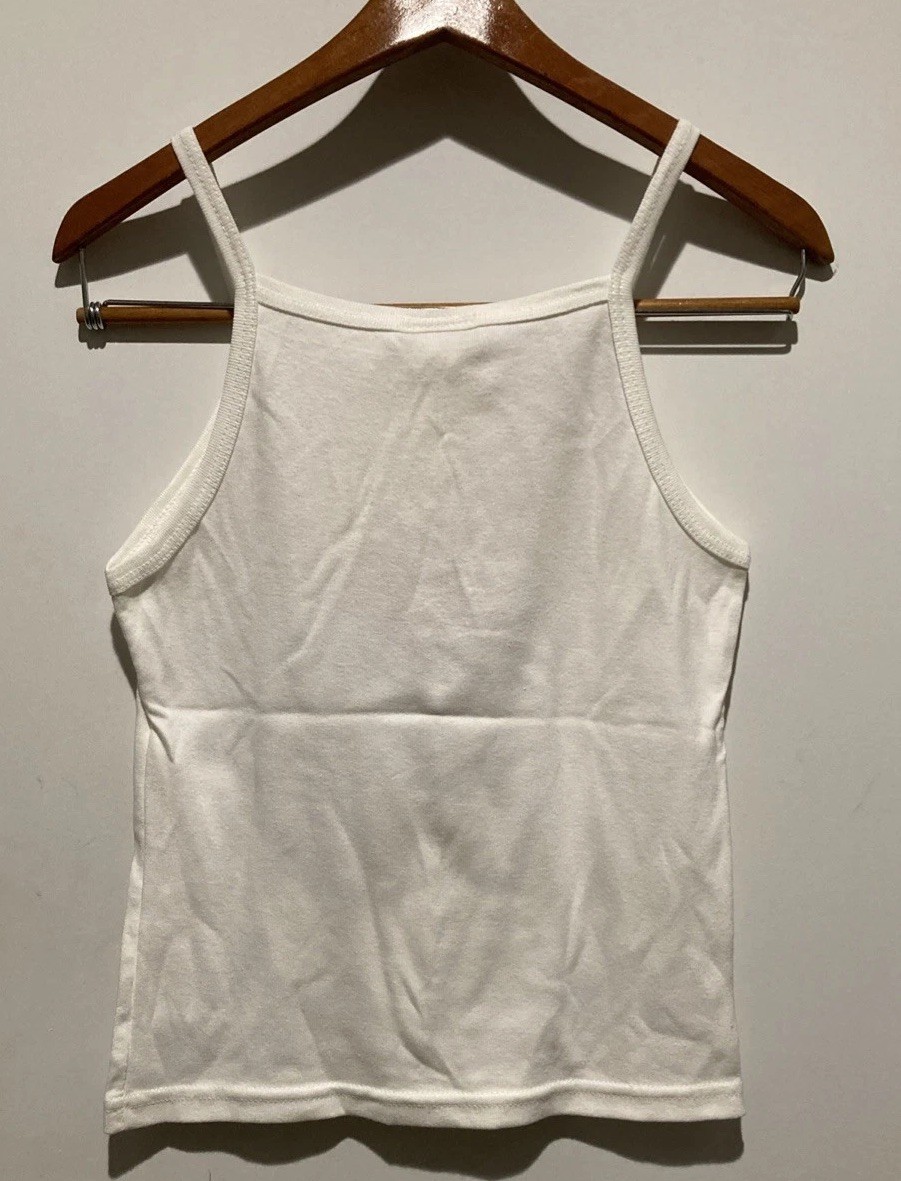 Vintage Y2K Wizard of Oz Ruby Slippers Rhinestone White Tank Turner NWT