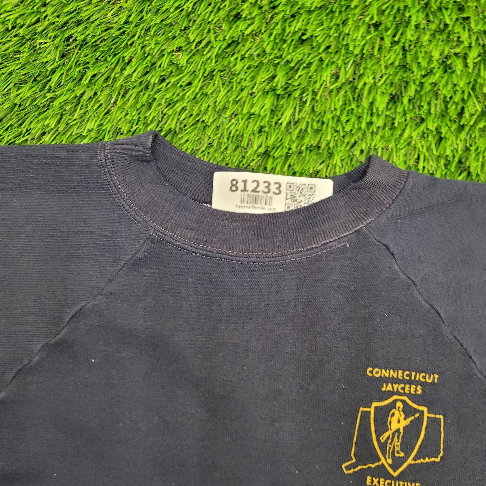Vintage 80s Connecticut Jaycees Sweatshirt Women Large 21×21