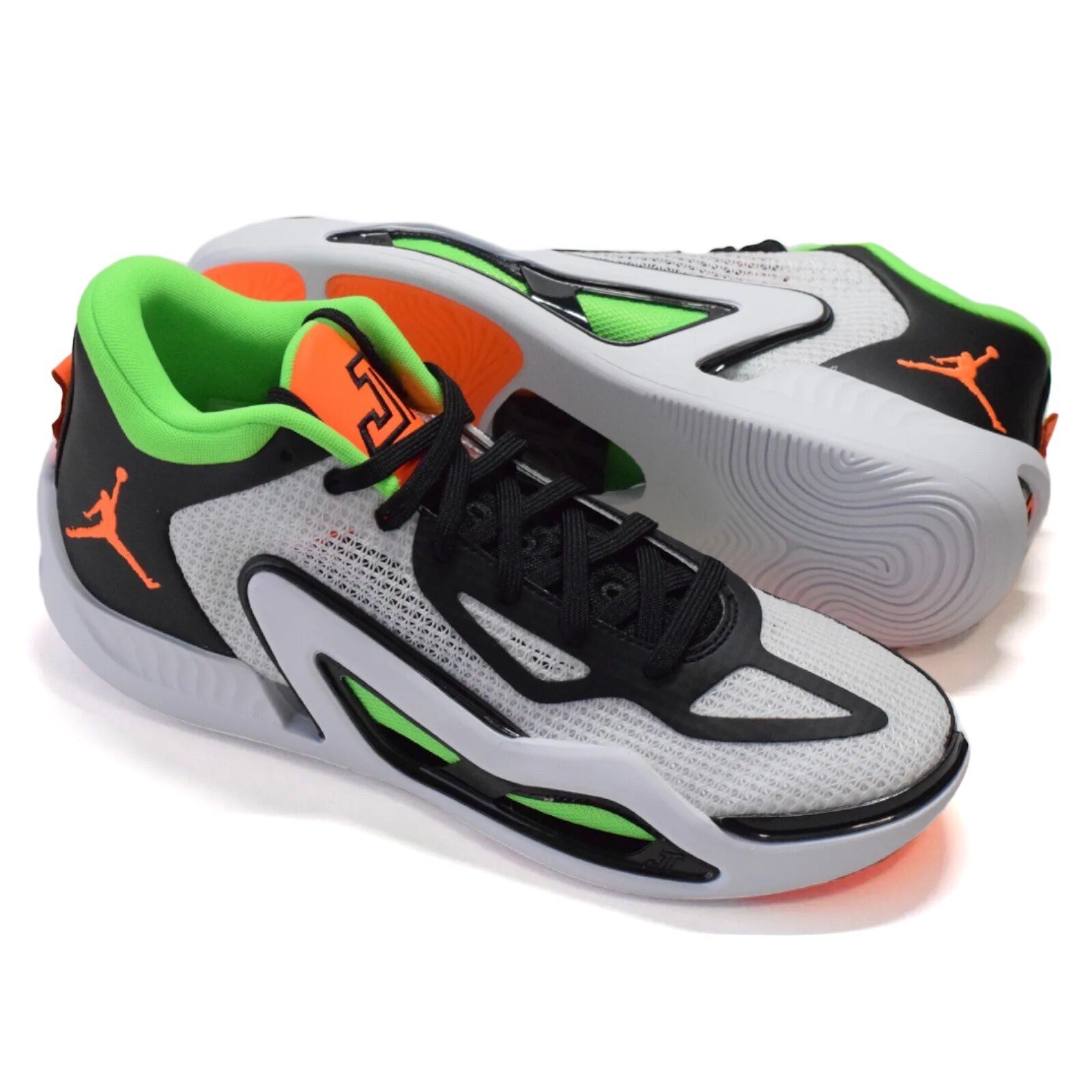 Nike Jordan Tatum 1 White Total Orange Black Home Team DZ3324-108 Men’s Size